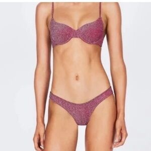 Blue sparkly Triangl bikini